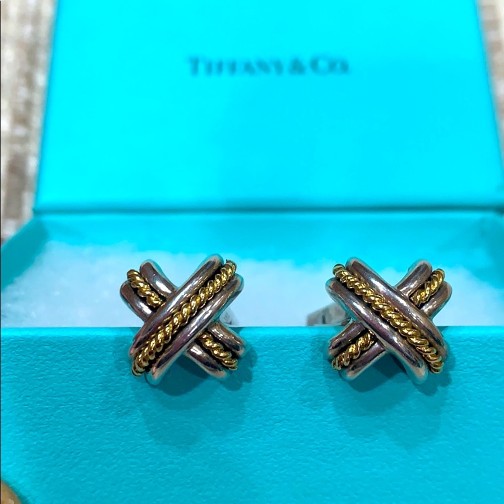 18k rope 925 Tiffany cuff links 925 750